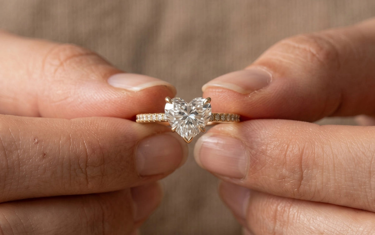 Heart Engagement Rings