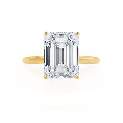 1.01 CT Emerald Solitaire Lab Grown Diamond Engagement Ring