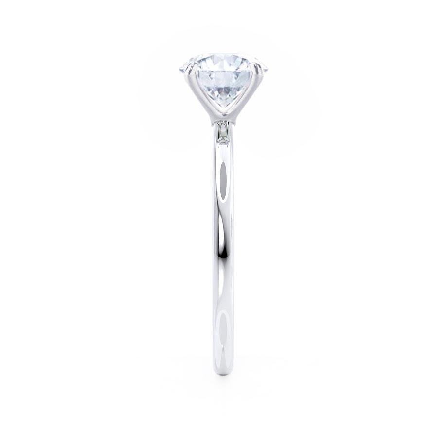 1.2 CT Radiant Solitaire Lab Grown Diamond Engagement Ring