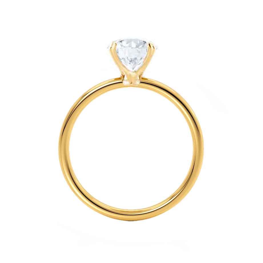 1.5 CT Oval Solitaire Lab Grown Diamond Engagement Ring