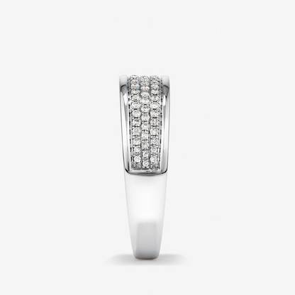 0.30 TCW Round Lab Grown Diamond Channel Setting Men's Wedding Band