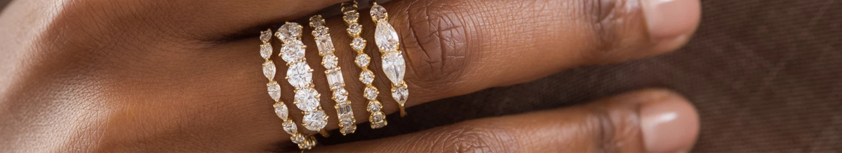 Moissanite Wedding Bands