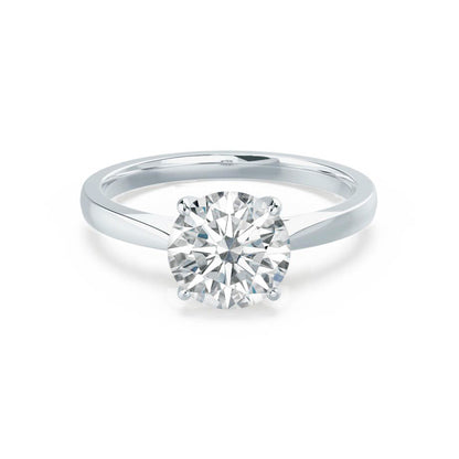 1.2 CT Round Pave Lab Grown Diamond Engagement Ring